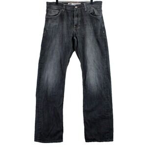 Vintage Artful Dodger Mens Jeans Black Wash Denim Size 34x32‎ 90s Skater